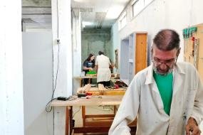 homeless support wood workshop