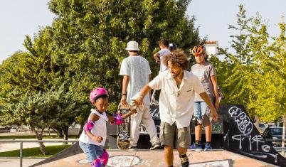Skateboard, skatepark, up cycling plastic, children